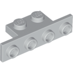 Bracket 1 x 2 - 1 x 4 - Light Bluish Gray