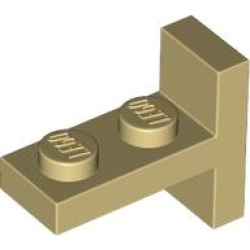 Bracket 1 x 2 - 2 x 1 Centered - Tan