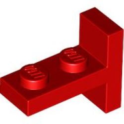 Bracket 1 x 2 - 2 x 1 Centered - Red
