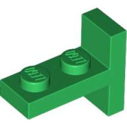 Bracket 1 x 2 - 2 x 1 Centered - Green