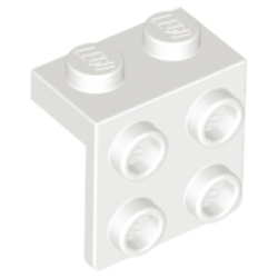 Bracket 1 x 2 - 2 x 2 - White