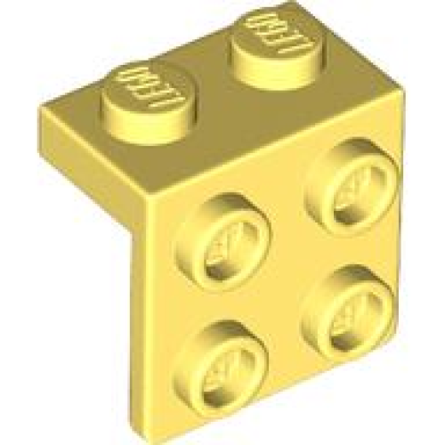 Деталь LEGO 44728 Bracket 1 x 2 - 2 x 2 - Bright Light Yellow