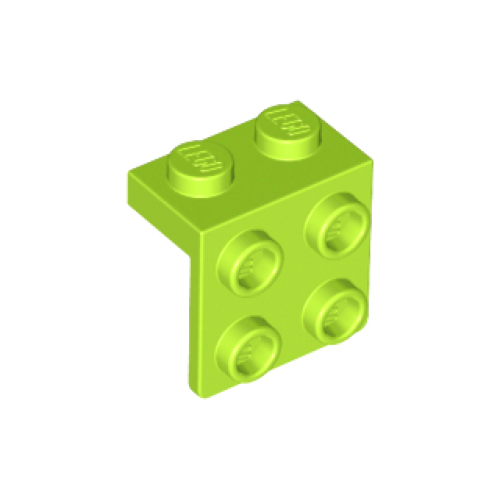 Деталь LEGO 44728 Bracket 1 x 2 - 2 x 2 - Lime