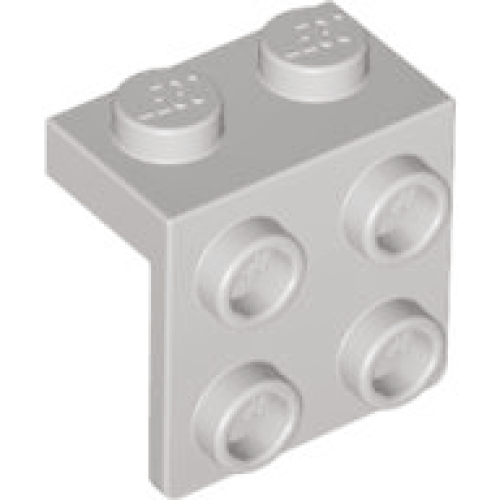 Деталь LEGO 44728 Bracket 1 x 2 - 2 x 2 - Light Gray