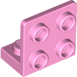 Bracket 1 x 2 - 2 x 2 Inverted - Bright Pink