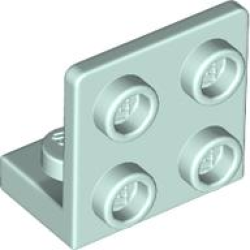 Bracket 1 x 2 - 2 x 2 Inverted - Light Aqua