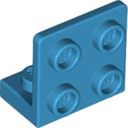 Bracket 1 x 2 - 2 x 2 Inverted - Dark Azure