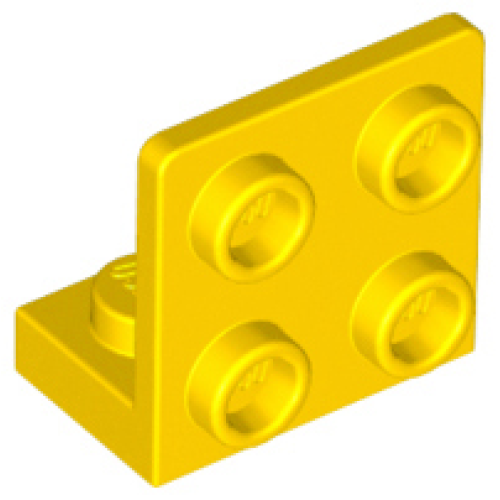 Деталь LEGO 99207 Bracket 1 x 2 - 2 x 2 Inverted - Yellow