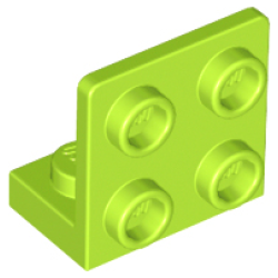 Bracket 1 x 2 - 2 x 2 Inverted - Lime