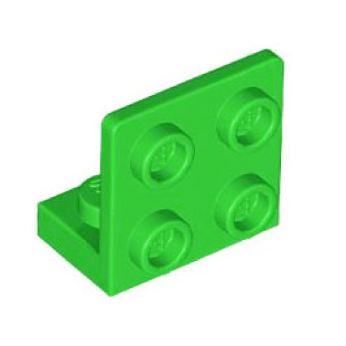 Деталь LEGO 99207 Bracket 1 x 2 - 2 x 2 Inverted - Bright Green