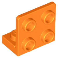 Bracket 1 x 2 - 2 x 2 Inverted - Orange
