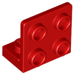 Bracket 1 x 2 - 2 x 2 Inverted - Red