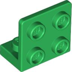 Bracket 1 x 2 - 2 x 2 Inverted - Green