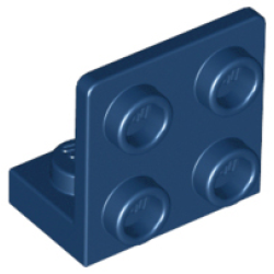 Bracket 1 x 2 - 2 x 2 Inverted - Dark Blue