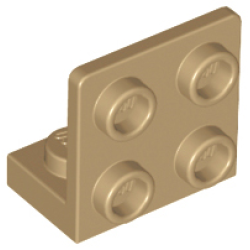 Bracket 1 x 2 - 2 x 2 Inverted - Dark Tan