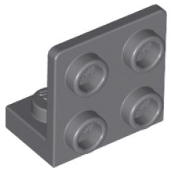 Bracket 1 x 2 - 2 x 2 Inverted - Dark Bluish Gray