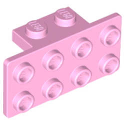 Bracket 1 x 2 - 2 x 4 - Bright Pink
