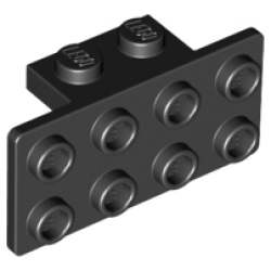 Bracket 1 x 2 - 2 x 4 - Black