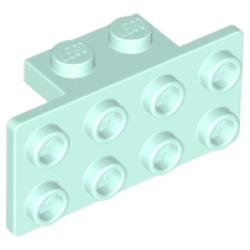 Bracket 1 x 2 - 2 x 4 - Light Aqua