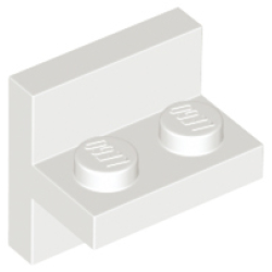 Bracket 2 x 2 - 1 x 2 Centered - White