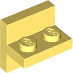Bracket 2 x 2 - 1 x 2 Centered - Bright Light Yellow