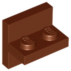 Bracket 2 x 2 - 1 x 2 Centered - Reddish Brown