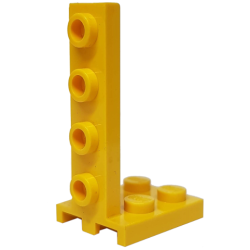 Bracket 2 x 2 - 1 x 4 - Yellow