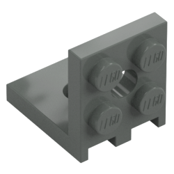 Bracket 2 x 2 - 2 x 2 with 2 Holes - Dark Bluish Gray