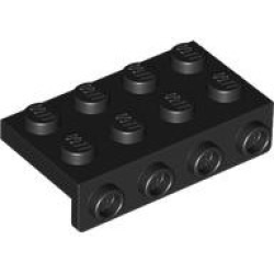 Bracket 2 x 4 - 1 x 4 - Black