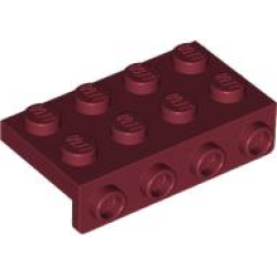 Bracket 2 x 4 - 1 x 4 - Dark Red
