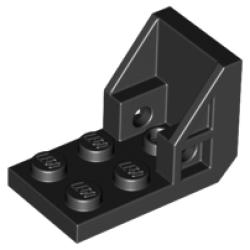 Bracket 3 x 2 - 2 x 2 Inverted (Space Seat) - Black