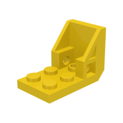 Bracket 3 x 2 - 2 x 2 Inverted (Space Seat) - Yellow