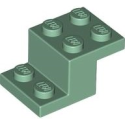 Bracket 3 x 2 x 1 1/3 with Bottom Stud Holder - Sand Green