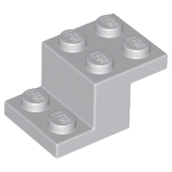 Bracket 3 x 2 x 1 1/3 with Bottom Stud Holder - Light Bluish Gray