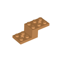 Bracket 5 x 2 x 1 1/3 with 2 Holes and Bottom Tube - Medium Nougat