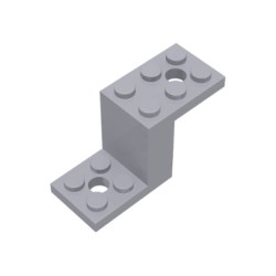 Bracket 5 x 2 x 2 1/3 with 2 Holes - Light Bluish Gray