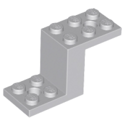 Bracket 5 x 2 x 2 1/3 with 2 Holes and Bottom Stud Holder - Light Bluish Gray