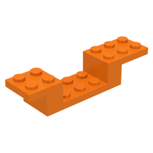 Деталь LEGO 4732 Bracket 8 x 2 x 1 1/3 - Orange