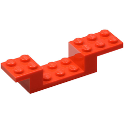 Bracket 8 x 2 x 1 1/3 - Red