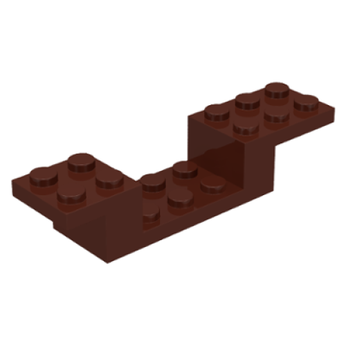 Деталь LEGO 4732 Bracket 8 x 2 x 1 1/3 - Brown