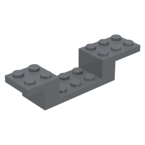 Деталь LEGO 4732 Bracket 8 x 2 x 1 1/3 - Dark Bluish Gray