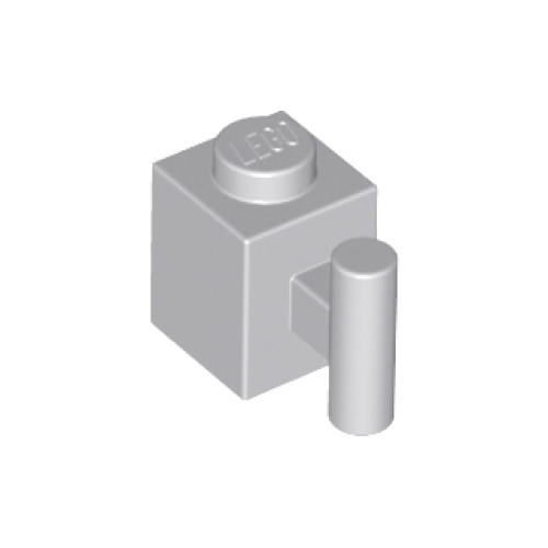 Деталь LEGO 2921 Brick, Modified 1 x 1 with Bar Handle - Light Bluish Gray