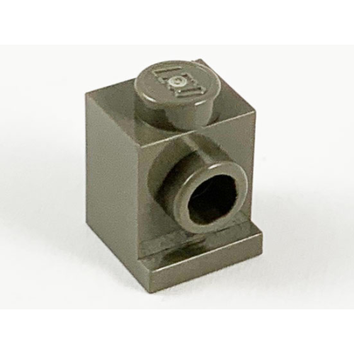 Деталь LEGO 4070 Brick, Modified 1 x 1 with Headlight - Dark Gray