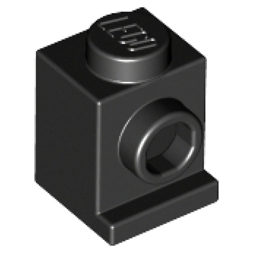 Деталь LEGO 4070 Brick, Modified 1 x 1 with Headlight - Black