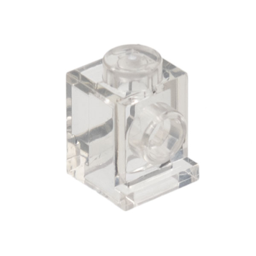Деталь LEGO 4070 Brick, Modified 1 x 1 with Headlight - Trans-Clear