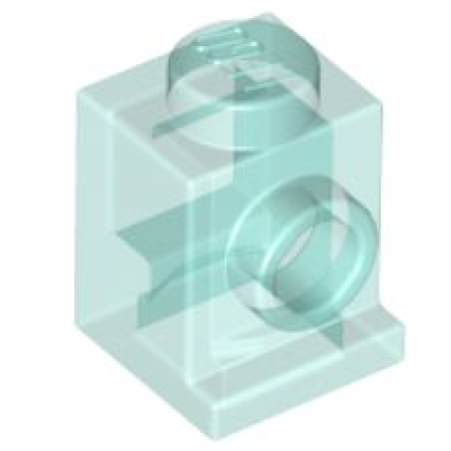 Деталь LEGO 4070 Brick, Modified 1 x 1 with Headlight - Trans-Light Blue
