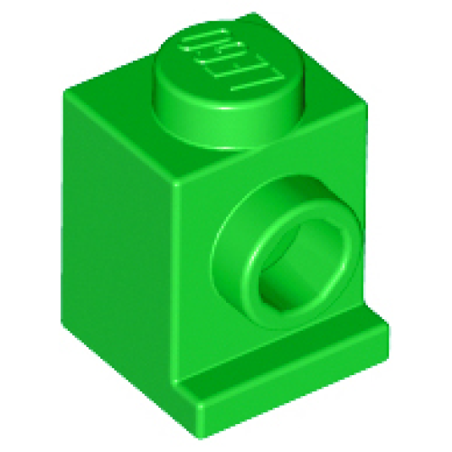 Деталь LEGO 4070 Brick, Modified 1 x 1 with Headlight - Bright Green