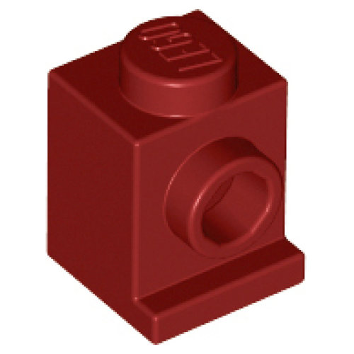 Деталь LEGO 4070 Brick, Modified 1 x 1 with Headlight - Dark Red