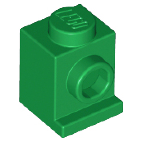 Деталь LEGO 4070 Brick, Modified 1 x 1 with Headlight - Green