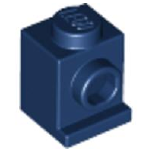 Деталь LEGO 4070 Brick, Modified 1 x 1 with Headlight - Dark Blue